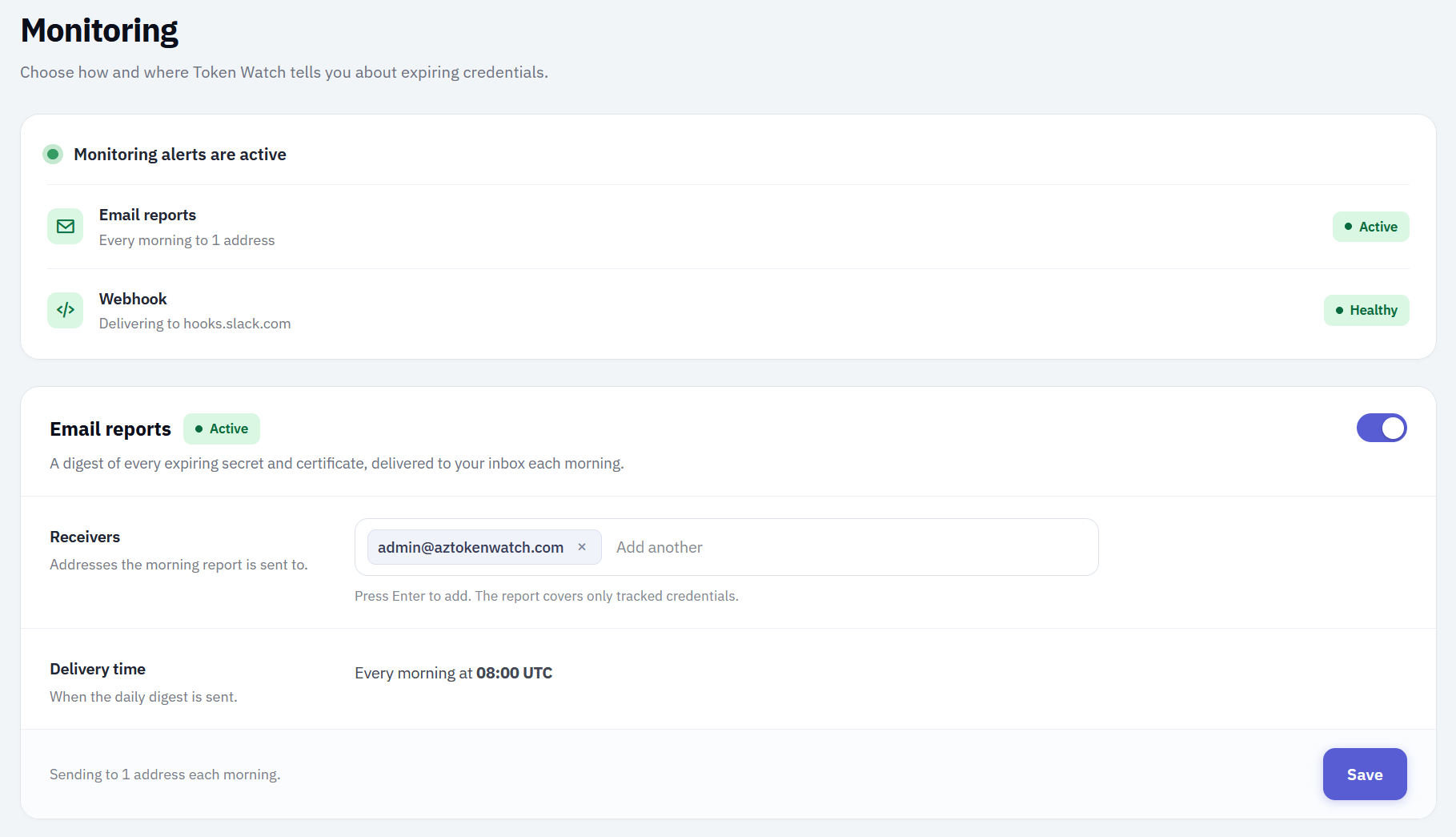 Token Monitoring Example Azure App Registration Expiration Monitoring & Alerts | Token Watch
